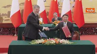 Meloni in Cina, la firma del Piano d'azione per nuova fase partenariato bilaterale tra i due Paesi