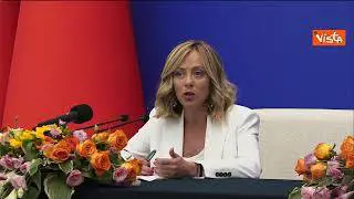Meloni: "Forte squilibrio interscambio Italia-Cina tema rilevante, andare verso bilanciamento"