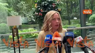 Meloni: "Rapporto con Cina diventi rapporto di crescita e lealtà"