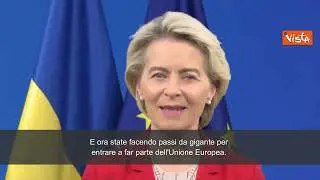 Von Der Leyen: "Saremo sempre al fianco dell'Ucraina, perché voi siete Europa"