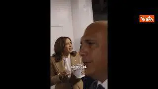 Convention dei democratici a Chicago, Kamala Harris e Biden bevono un milkshake durante una pausa