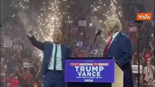In Arizona il primo comizio insieme per Trump e Kennedy jr