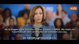 Kamala Harris e lo spot sulla crisi abitativa: "Una casa è sogno fuori portata”