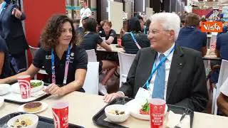 Paralimpiadi Parigi 2024, Sergio Mattarella a pranzo con gli atleti paralimpici italiani