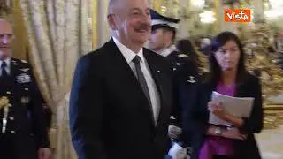 Mattarella accoglie al Quirinale il presidente dell’Azerbaijan, le immagini dell’incontro