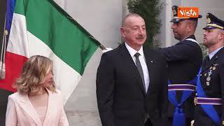 Cerimonia di benvenuto a Palazzo Chigi per il Presidente della Repubblica dell'Azerbaijan