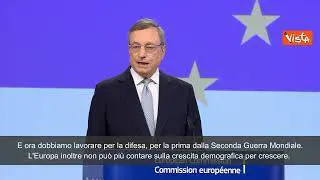 Draghi: "La crescita dell'Europa sta rallentando, non possiamo più ignorarlo"