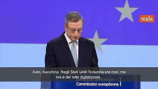 Draghi: "L'Europa deve diventare il luogo dove fiorisce l'innovazione" SOTTOTITOLI