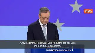 Draghi: "L'Europa deve diventare il luogo dove fiorisce l'innovazione" SOTTOTITOLI