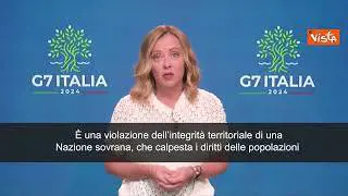 Guerra Ucraina, Meloni: "Annessione illegale Crimea gravissima violazione"