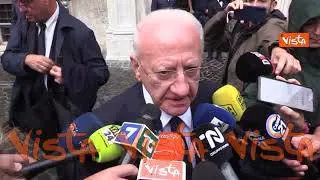 De Luca: Con Meloni collaborazione e rispetto reciproco, sbloccati 6,2 mld per cultura e sanità