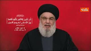 Medio Oriente, Nasrallah: "Punizione a Israele ci sarà, non diciamo quando né dove"