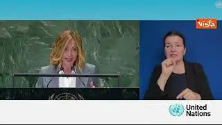 Meloni all'Onu: "Italia sostiene il multilateralismo e le Nazioni Unite"