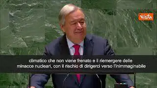 Guterres all'Onu: "Il mondo è in un vortice e sta affrontando sfide mai viste"