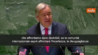 Guterres all'Onu: "Mondo diventa insostenibile, ma sfide sono risolvibili"