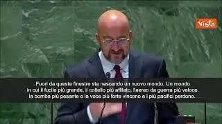 Michel: "Riformare Consiglio di Sicurezza, no a un mondo dove vince il più forte"