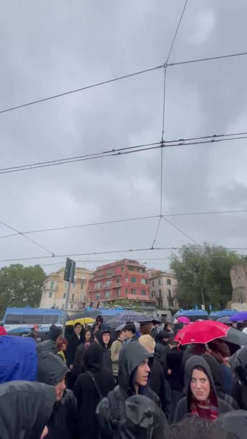 I manifestanti pro Palestina a Roma