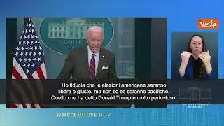 Biden: "Non so se le elezioni americane saranno pacifiche"