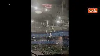 Uragano Milton scoperchia il Tropicana Field in Florida, lo stadio dei Tampa Bay Rays