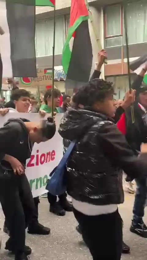 Il corteo pro-Palestina a Udine