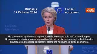 Migranti, von der Leyen: Protezione richiedenti asilo e rimpatri anche da Paesi terzi