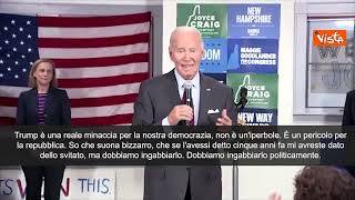 Biden su Trump: "Minaccia democrazia, dobbiamo ingabbiarlo... Politicamente"