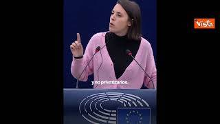 "Sono deputata, non cara". Irene Montero (SeD) risponde al collega Perez (Esn) all'Eurocamera