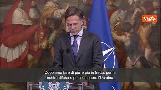 Rutte: "Tutti gli Stati della Nato devono raggiungere il 2% di spese per la difesa"