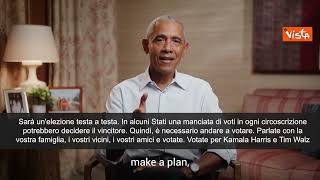 L'appello di Obama per le presidenziali Usa: "Sarà testa a testa, andate a votare"