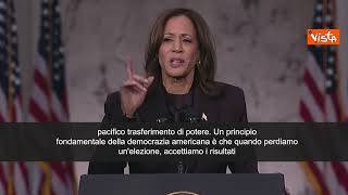 Kamala Harris: "Ho detto a Trump che lo aiuteremo in una transizione pacifica"