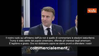 Macron: "Trump difende interessi Usa, noi siamo pronti a difendere i nostri?"