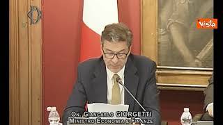 Spesa Difesa, Giorgetti: Ambizioso 2% Pil chiesto dalla Nato. Arriveremo all'1,57% nel 2025