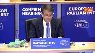 Fitto in Audizione a Bruxelles: Qui non rappresento un partito o l'Italia, ma l'Europa