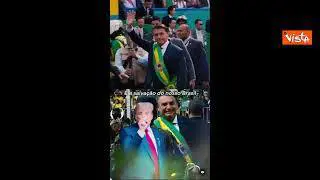 Bolsonaro celebra la vittoria di Trump con il suo balletto iconico