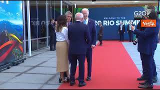 Biden arriva al G20 e incontra il Presidente brasiliano Lula