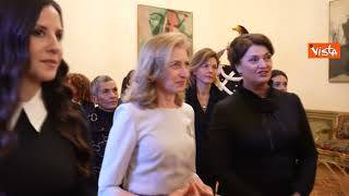 Laura Mattarella accoglie in Quirinale le First Ladies d'Ucraina, Lituania, Serbia e Armenia