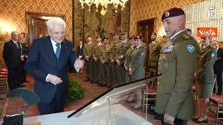 Mattarella incontra il Capo di Stato Maggiore dell'Esercito Italiano Carmine Masiello