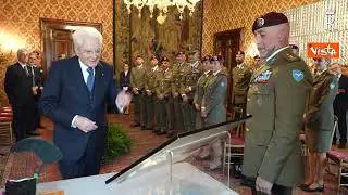 Mattarella incontra il Capo di Stato Maggiore dell'Esercito Italiano Carmine Masiello