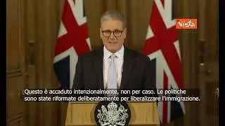 Starmer: Brexit esperimento per trasformare Gran Bretagna in nazione con confini aperti. SOTTOTITOLI