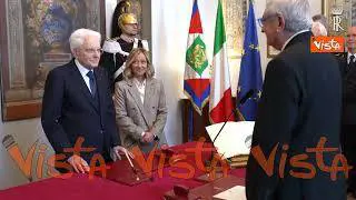 Tommaso Foti giura da Ministro al Quirinale