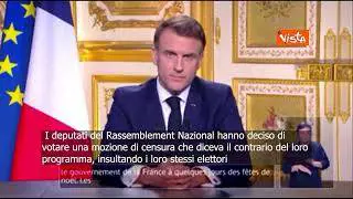 Macron: Estrema destra ed estrema sinistra si sono unite per creare disordine