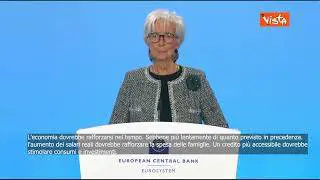 Lagarde: Crescita sarà più lenta del previsto, bisogna dare seguito a proposte Draghi