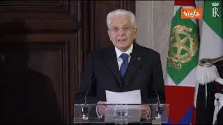 Mattarella: "Italia non cesserà di offrire il proprio contributo per la pace in Europa e nel mondo"