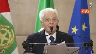 Mattarella: "Va perseguito l'obbiettivo della statualità della Palestina"