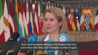 Siria, Kallas (Commissione Ue): "Iran e Russia hanno abbandonato Assad, sono deboli"