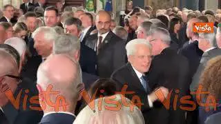 Mattarella va via dopo gli Auguri di Natale al Quirinale