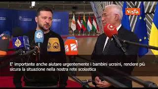 Zelensky al Consiglio Europeo: "Bisogna aumentare la nostra produzione militare"