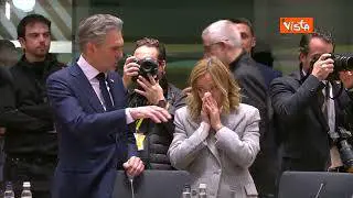 Meloni raffreddata al Consiglio europeo a Bruxelles