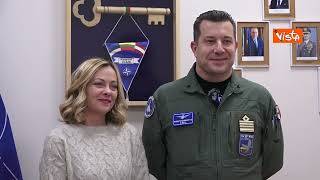 Meloni arriva in Lituania, la visita ai soldati italiani