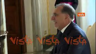 Papa Francesco riceve in udienza, in Vaticano, il Presidente del Senato Ignazio La Russa